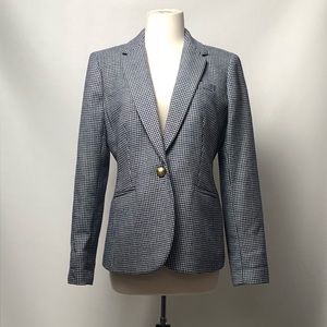 J. CREW CAMPBELL Houndstooth Tweed Blazer